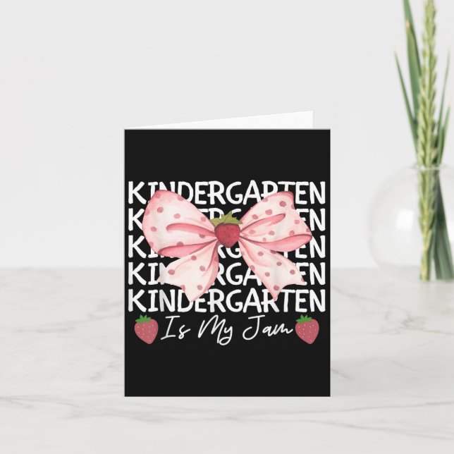 Kindergarten är min Sylt-jordgubbe Back to school  Kort (Framsida)