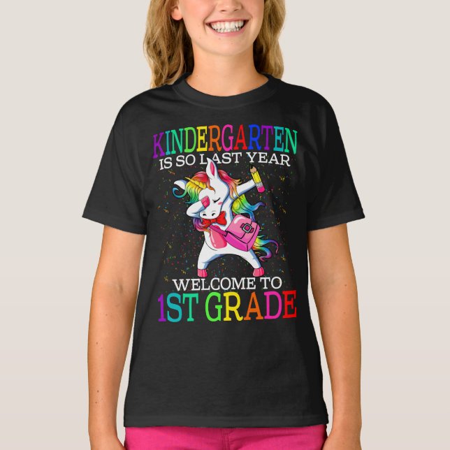 Kindergarten är så välkommen till första Klass för T Shirt (Framsida)