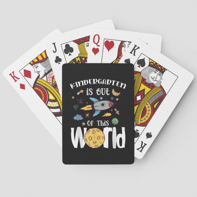 Kindergarten är ute ur den här första världsdagste casinokort (Baksidan)