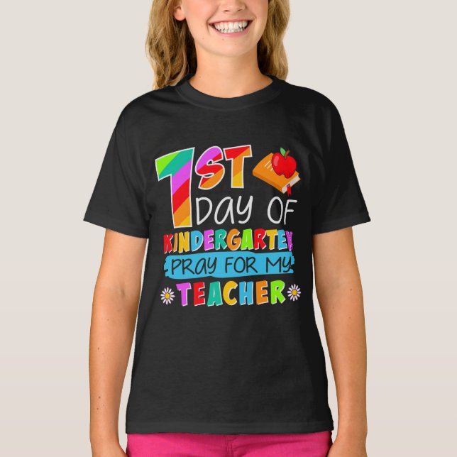 Kindergarten Back to school Funny första dagen T Shirt (Framsida)