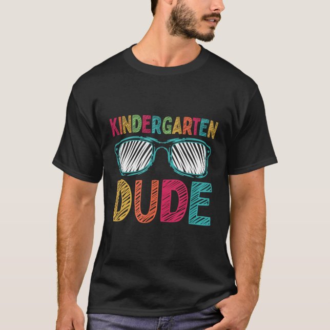 Kindergarten Boy Funny First Day Back to school S T Shirt (Framsida)