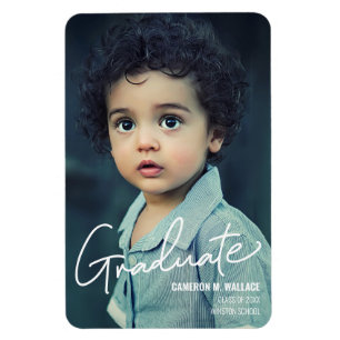 Kindergarten Boy Studenten Announcement Magnet