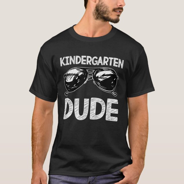 Kindergarten Boy Sunglasses Back to school för B T Shirt (Framsida)