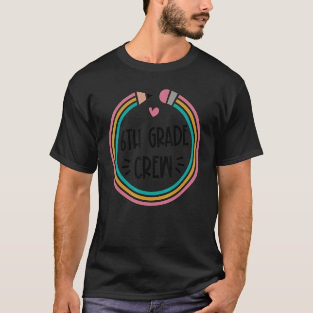 Kindergarten Crew Teacher Student första dagen S T Shirt (Framsida)