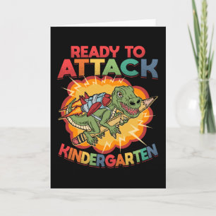 Kindergarten Dinosaurs första dag Kort