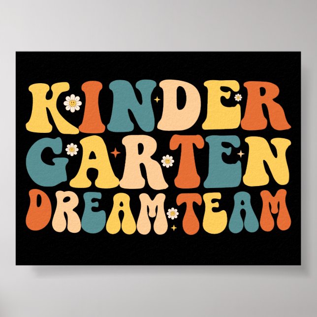 Kindergarten Dream Team Back to school Poster (Framsidan)
