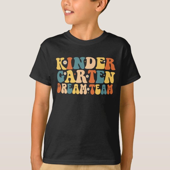 Kindergarten Dream Team Back to school T Shirt (Framsida)