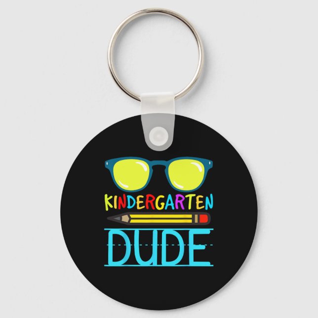 Kindergarten Dude Fun First Day Ck To School Stude Nyckelring (Framsida)