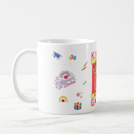 Kindergarten Elementary Teacher Dabbing Giraffe Kaffemugg