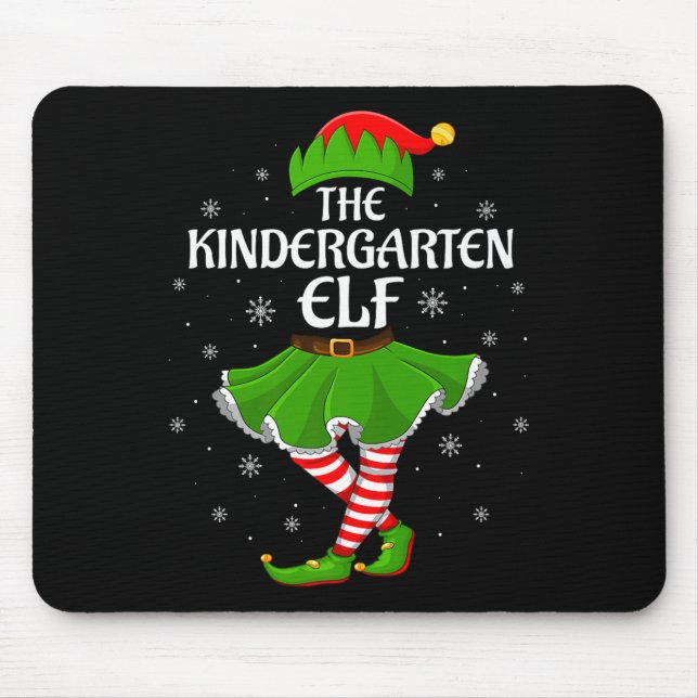 Kindergarten Elf Christmas Family Girls Women Elf  Musmatta (Framsidan)