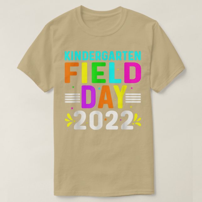 Kindergarten Fält Dagen 2022, låt spelen börja med T Shirt (Design framsida)