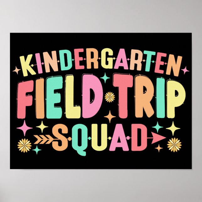 Kindergarten Fält Resa Squad Poster (Framsidan)