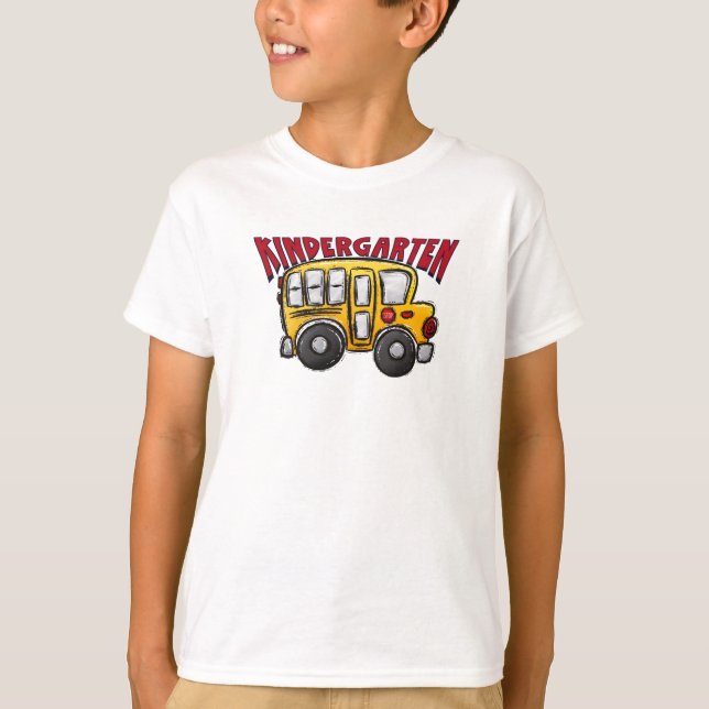 Kindergarten - första dagen i Kindergarten School  T Shirt (Framsida)