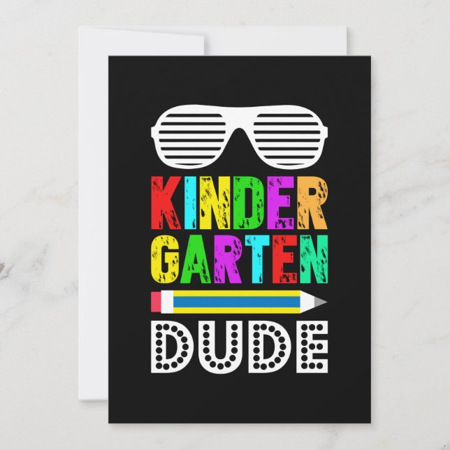 Kindergarten Första dagen Inbjudningar (Framsida)