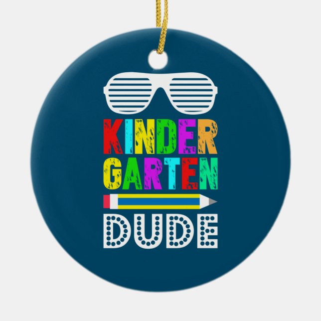 Kindergarten Första dagen Julgransprydnad Keramik (Framsidan)