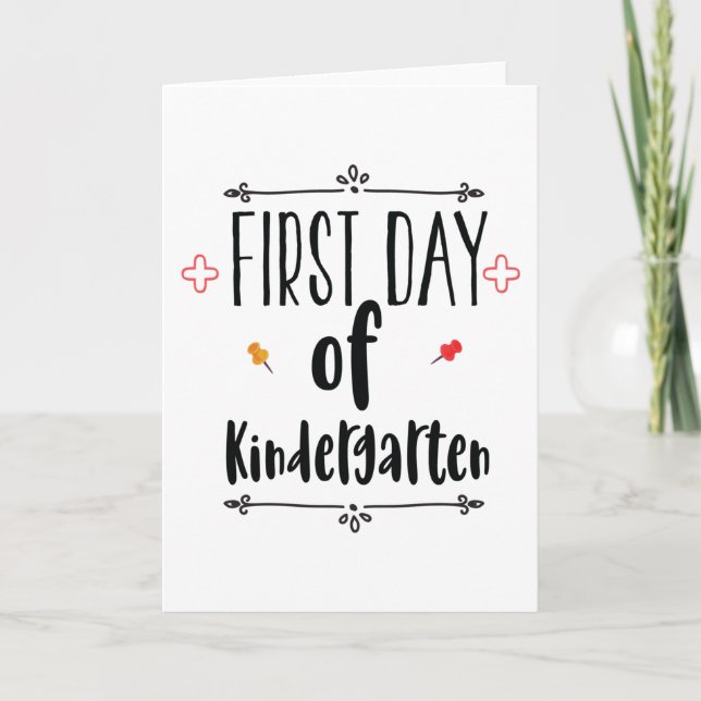 Kindergarten: första dagen kort (Framsida)