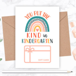 Kindergarten Gift Card Holder Inbjudningar