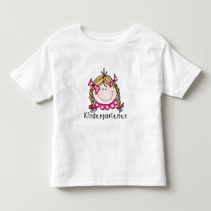 Kindergarten Girl Blond Hair T-shirt