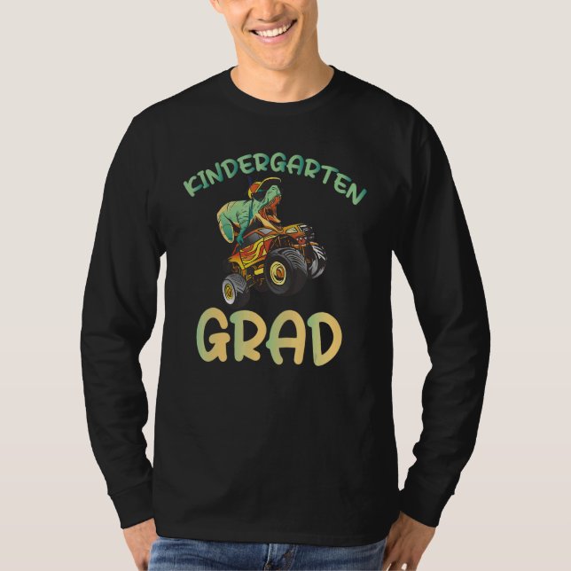 Kindergarten Grad Dinosaur T Shirt (Framsida)