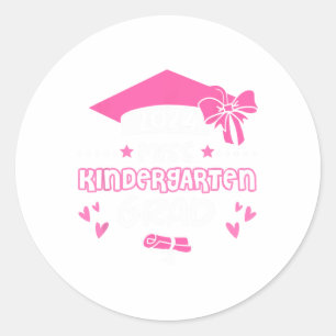 Kindergarten Grad Studenten Student Cl från 2024 Runt Klistermärke