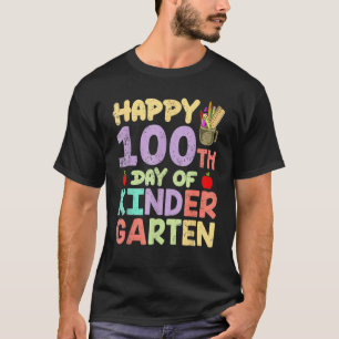 Kindergarten Kids 100 dagar Lycklig 100 dagar i Sc T Shirt