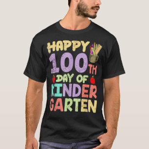 Kindergarten Kids 100 dagar Lycklig 100 dagar i Sc T Shirt