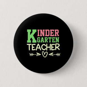 KINDERGARTEN KINDERGARTEN KLASS FÖR FUNNY TEACHER KNAPP