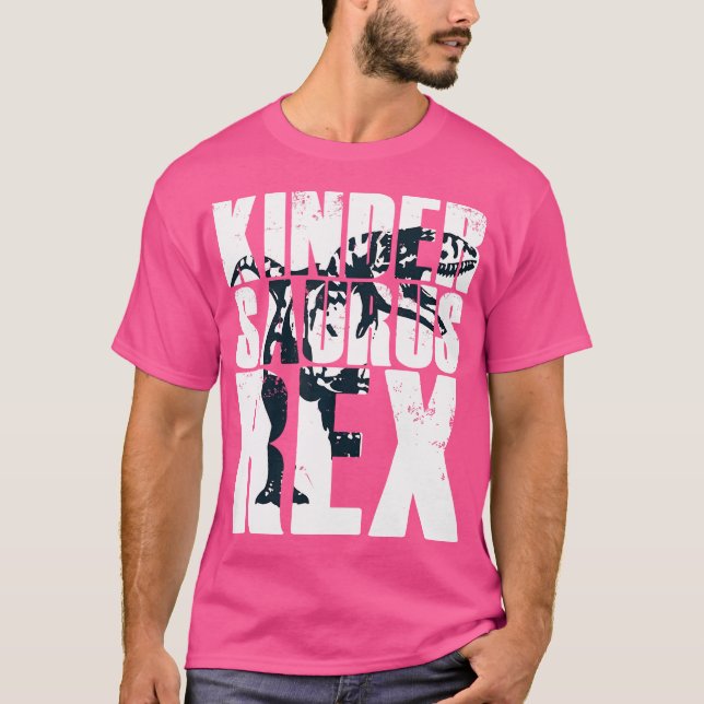 Kindergarten Kindersaurus Rex Tyrannosaurus Dinosa T Shirt (Framsida)