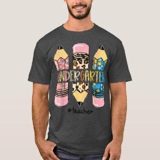 Kindergarten Lacher Leopard Pencil Kinder Lacher T Shirt