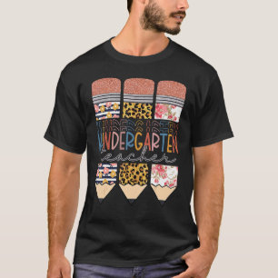 Kindergarten Lacher Leopard Pencil tillbaka till s T Shirt