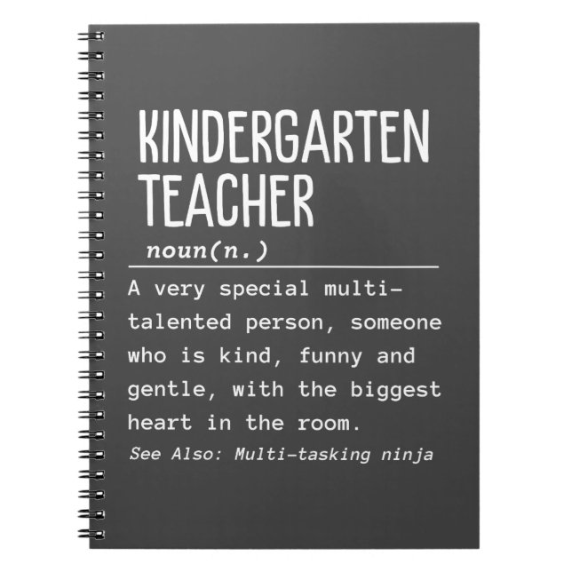 Kindergarten-lärare Anteckningsbok (Framsidan)