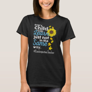 Kindergarten Lärare Autism Alla barn kan lära sig T Shirt