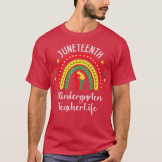 Kindergarten Lärare Junette Firande Black T Shirt