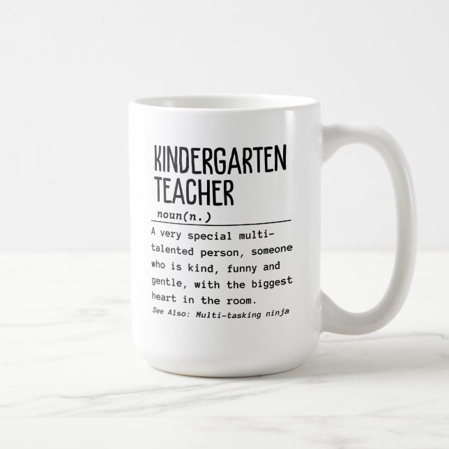 Kindergarten-lärare Kaffemugg (Höger)