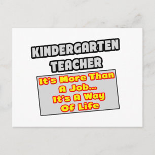 Kindergarten Lärare... livsstil Vykort