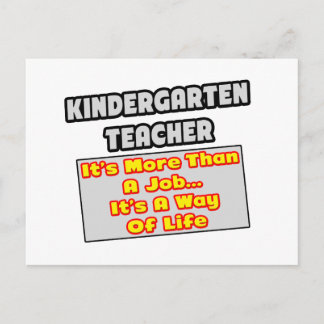 Kindergarten Lärare... livsstil Vykort