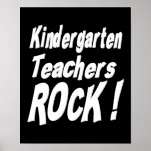 Kindergarten Lärare Sten! Poster utskrift