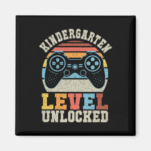 Kindergarten Level UnLocker Gamer 1:a skoldagen Magnet