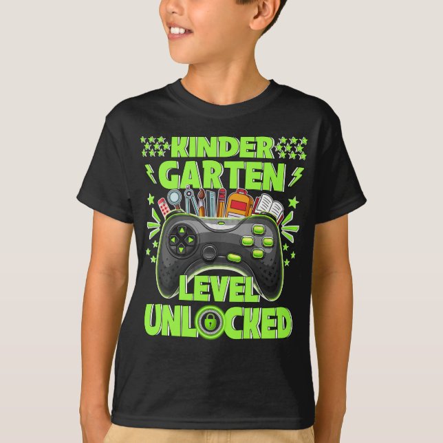 Kindergarten Level UnLocker-spelare första dagen a T Shirt (Framsida)