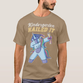 Kindergarten Nailändit det Kids Unicorn Studenten  T Shirt