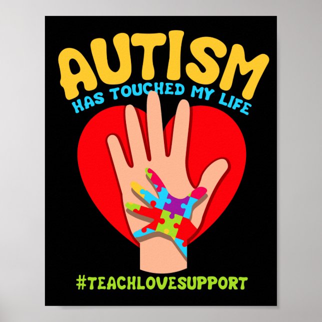 Kindergarten Preschool Teacher Autism har berört Poster (Framsidan)