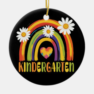 Kindergarten Rainbow Back to school Lärare Julgransprydnad Keramik