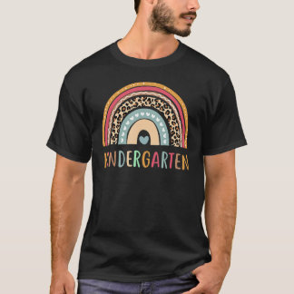 Kindergarten Rainbow Girls Boys Teacher Team Kinde T Shirt