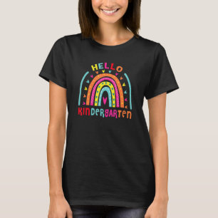 Kindergarten Rainbow Team Hej Kinder Teacher T Shirt