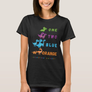 Kindergarten Reading Teacher Reading Squad of Dino T Shirt