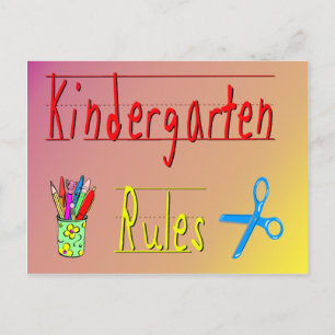 Kindergarten Regler Vykort