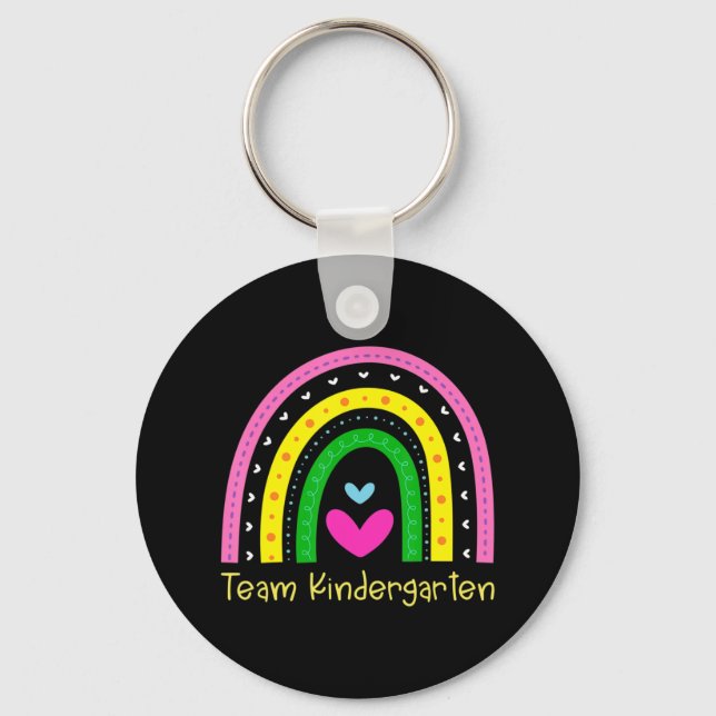 Kindergarten Roligt Back to school Rainbow Team Ki Nyckelring (Framsida)