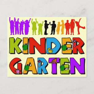 Kindergarten Roligt Vykort