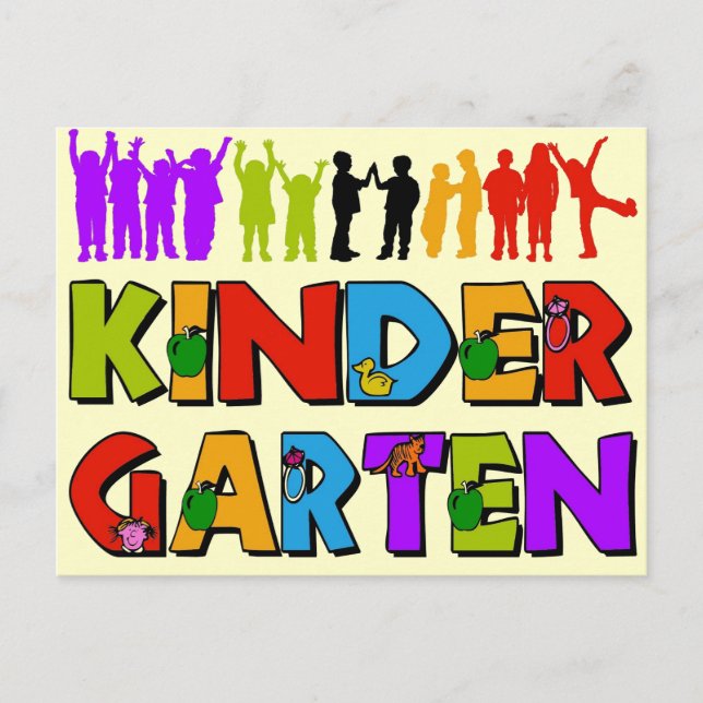 Kindergarten Roligt Vykort (Framsida)