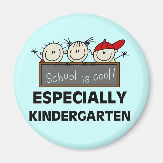 Kindergarten School är Coola Tshirts och Gifts Magnet (Framsidan)
